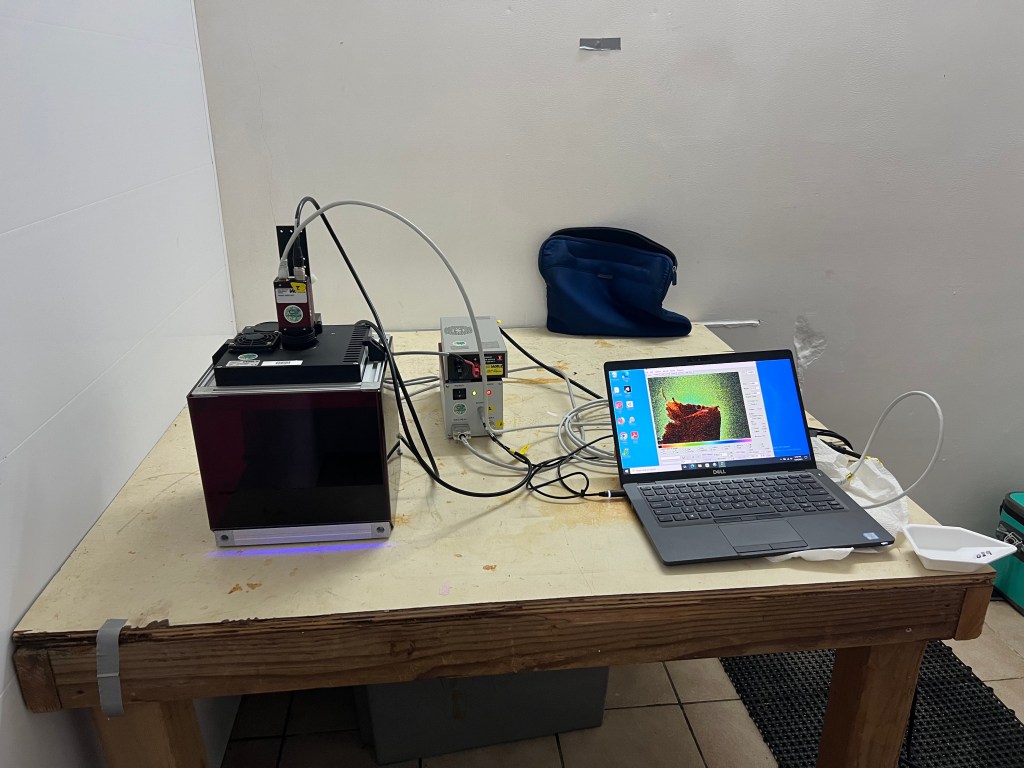 iPAM fluorometer on a table
